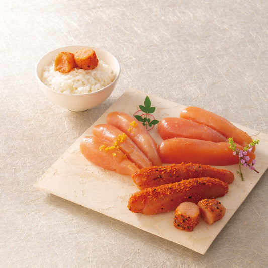 博多辛子めんたいこ3種詰合せ(大吟醸仕込・柚子風味・七味風味)