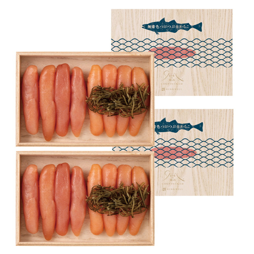 つぶつぶ生たらこ2種詰合(大吟醸仕込・昆布風味各225gx2)