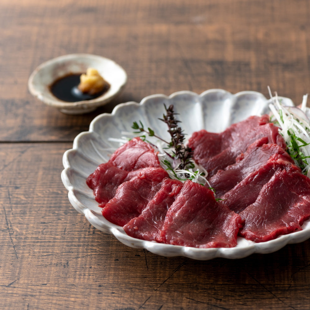 熊本・阿蘇山麓 ふじ馬刺し赤身食べくらべセット