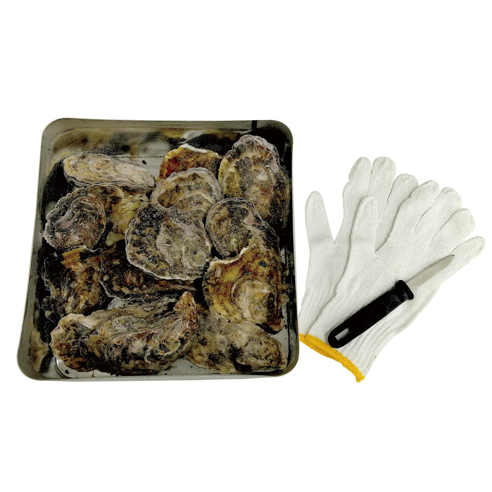 広島牡蠣のカンカン焼き 軍手・ナイフ付