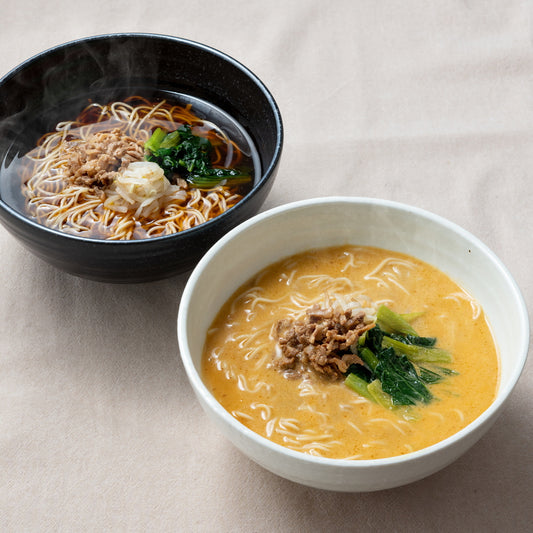 創業30余年 京都 「楽仙樓」 京の黒酢麺と担々麺食べ比べ 3食