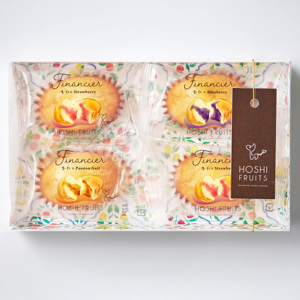 ホシフルーツ 芳果フィナンシェ 3種食べ比べ(4個)