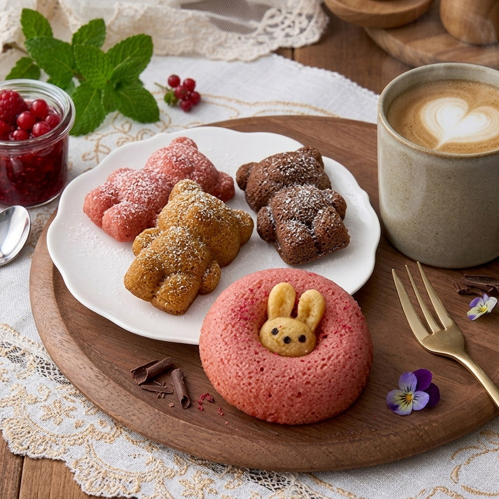 パティスリークマンシ＆アニマルドーナツ 4種食べ比べ（4個） – AOYAMA