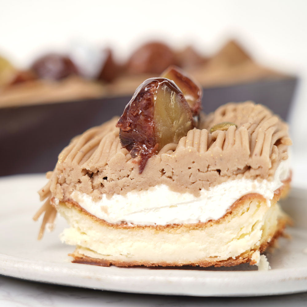 白金スイーツ 和栗のチーズケーキモンブラン(和栗渋皮煮)
