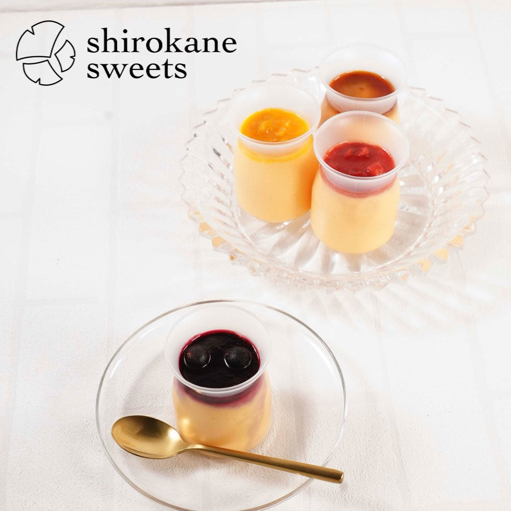 白金スイーツ 白金プラチナフルーツプリン(ストロベリー)3個入