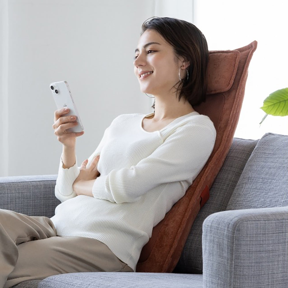 アテックスルルド ハイバックマッサージャーAX-HP210br(オレンジブラウン)