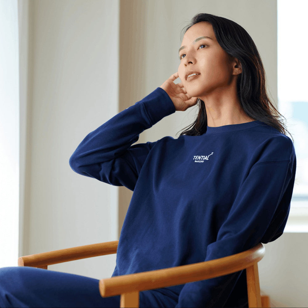 【一般医療機器】リカバリーウェアBAKUNE スウェット上下 ネイビー(Unisex XS)