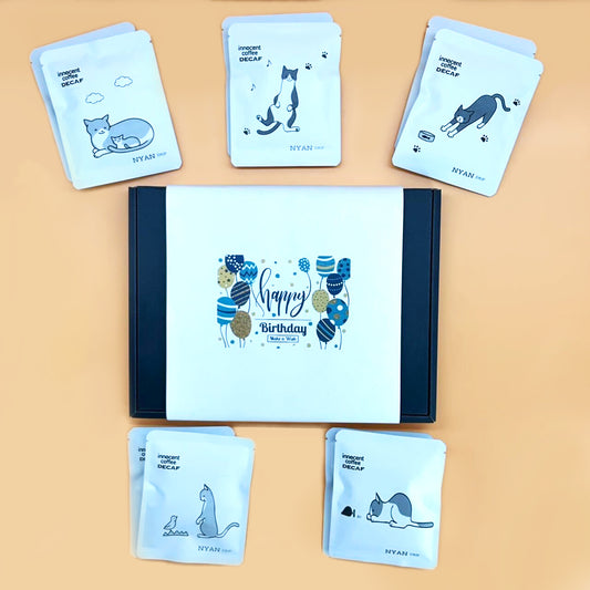【お誕生日版】デカフェコーヒー専門 イノセントコーヒー NYAN coffeeドリップバッグセット 10pc
