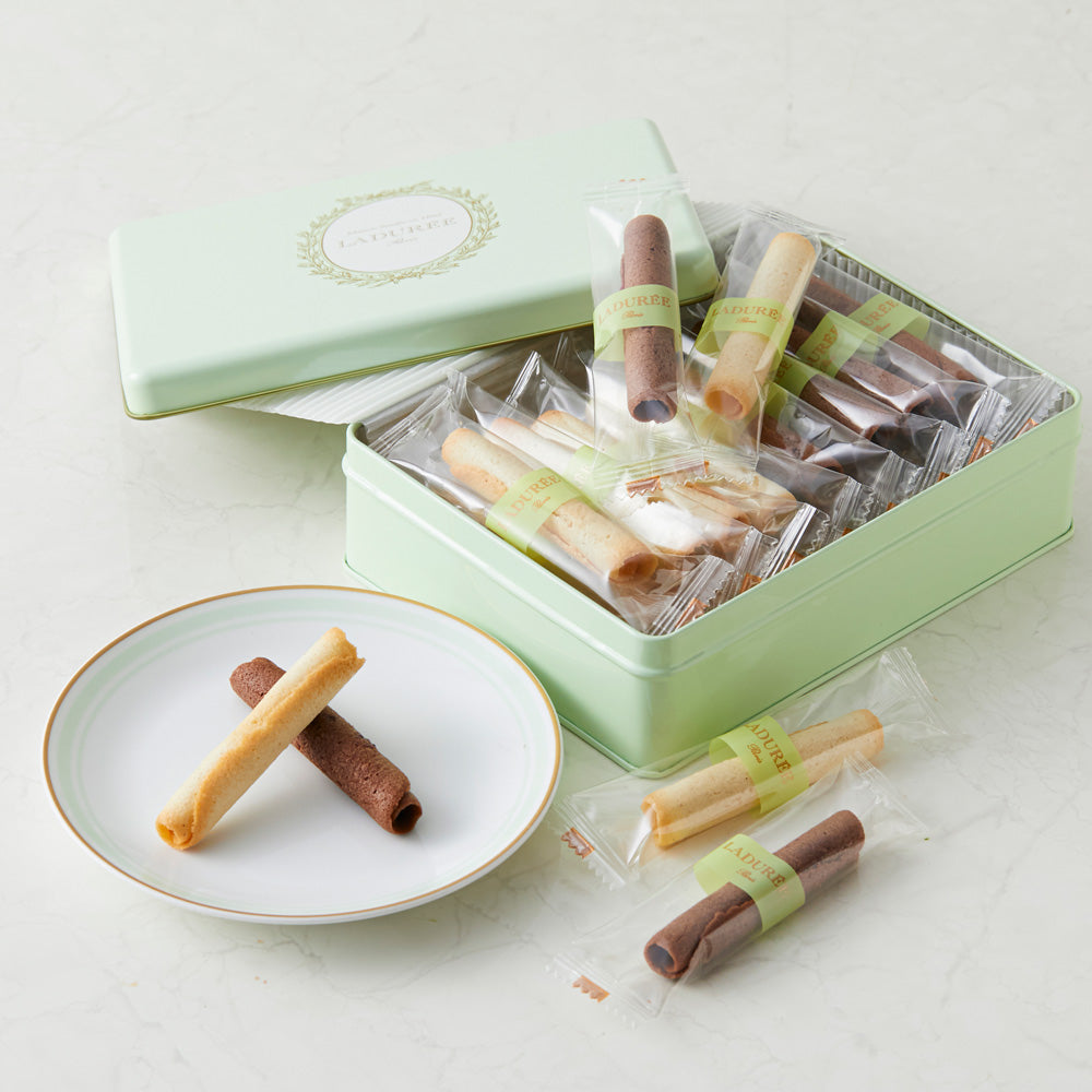 LADUREE ラデュレ⭐️ロールド・ラング・ドシャ　2箱　賞味期限9/19 ロールド・ラング・ド・シャ 2缶セット | LADUREE/ラデュレ