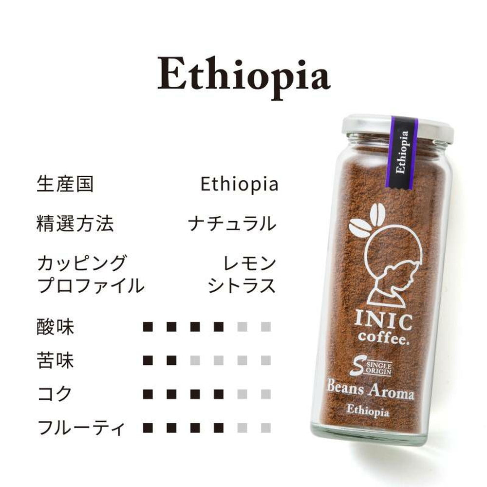 INIC coffee ドリップドコーヒーパウダー ビーンズアロマ スペシャルボックス 001(55gx3本)