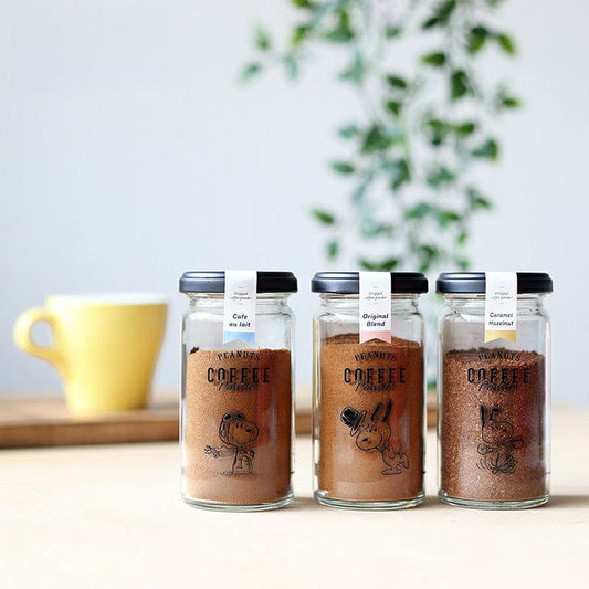 PEANUTS coffee スヌーピーcoffee ボトルギフト 3種(オリジナル・カフェオレ・キャラメルヘーゼルナッツ)