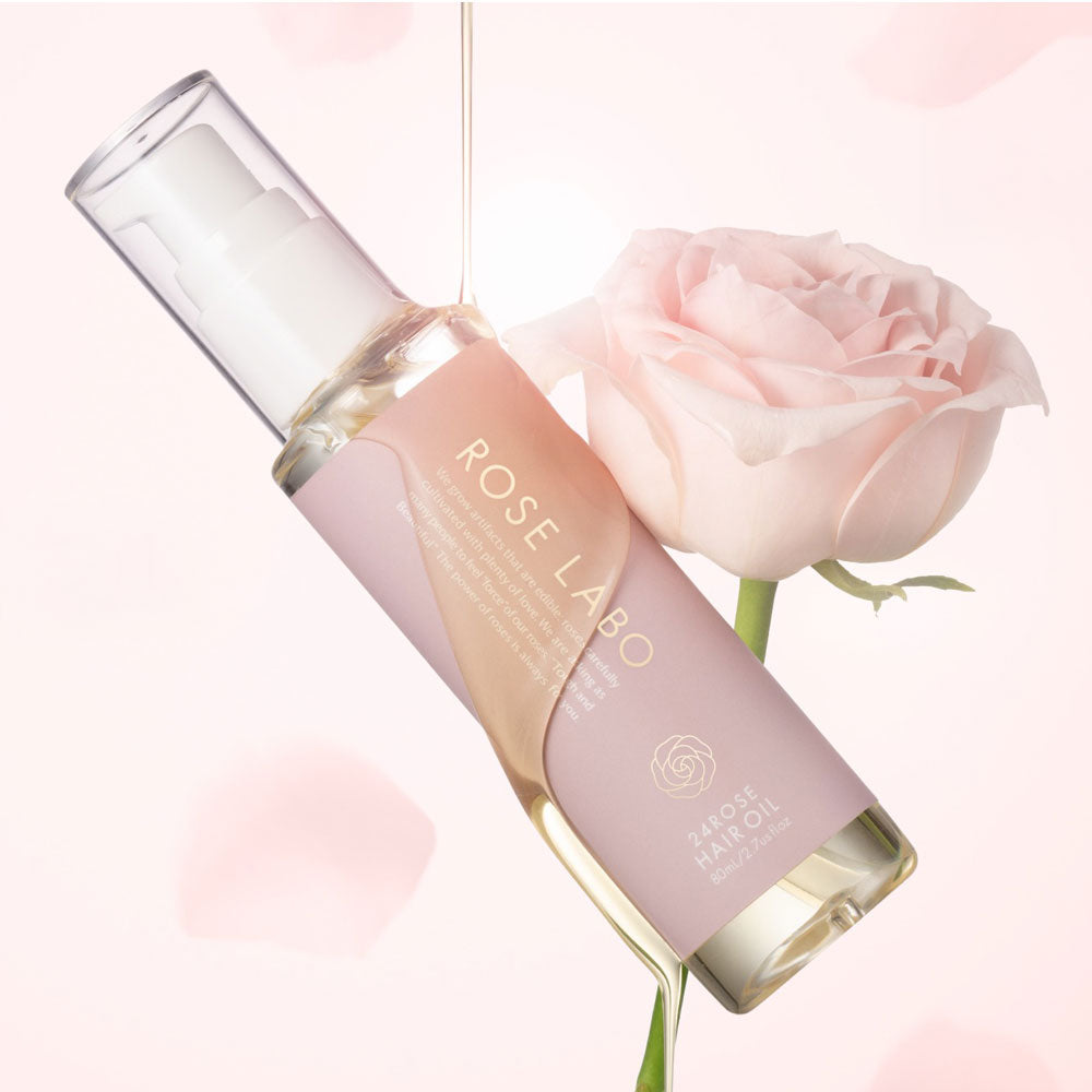 食べられるバラ農園 ROSE LABO 24ROSE ローズヘアオイル – AOYAMA GIFT