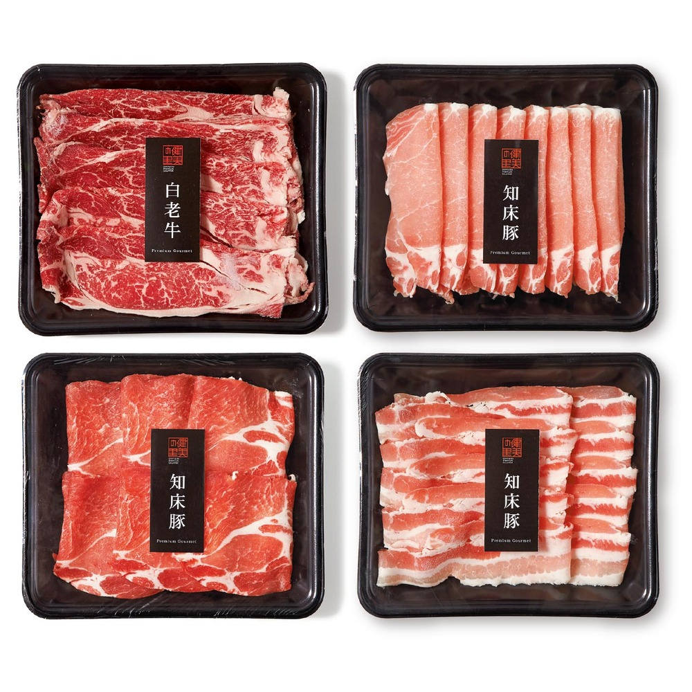 白老牛すき焼き&知床ポークしゃぶしゃぶ