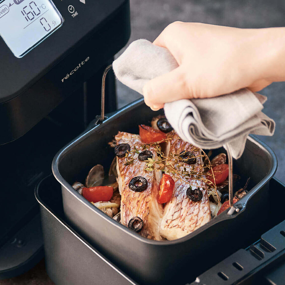 recolte(レコルト)ハイスチームエアーオーブン ナチュラルブラック