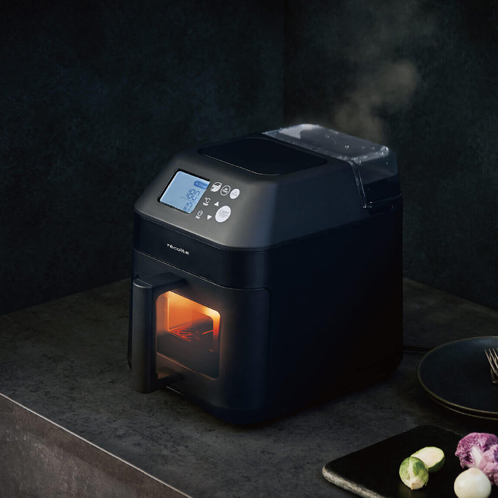 recolte(レコルト)ハイスチームエアーオーブン ナチュラルブラック