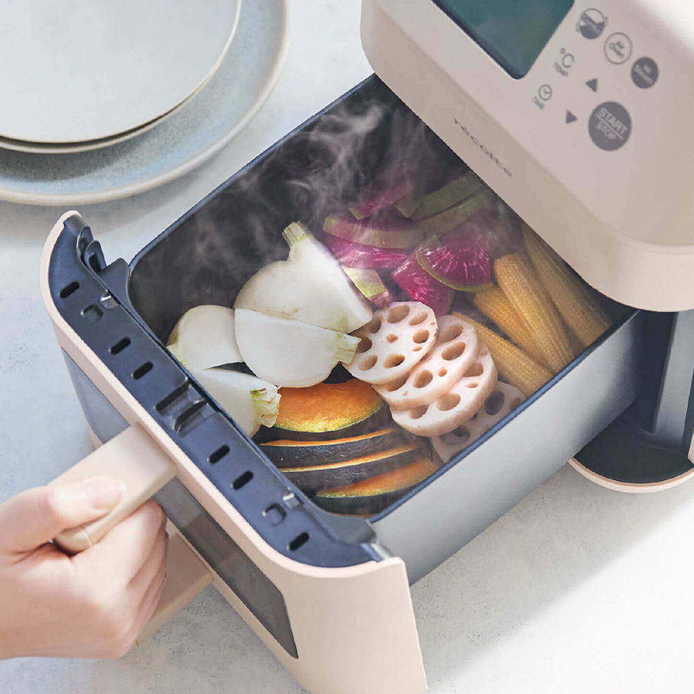 recolte(レコルト)ハイスチームエアーオーブン ナチュラルブラック