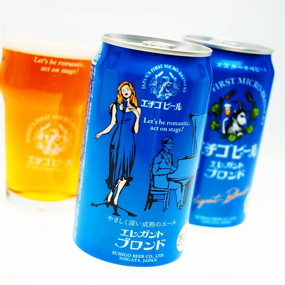 新潟クラフトビール エチゴビール エレガントブロンド 缶350ml(24本)