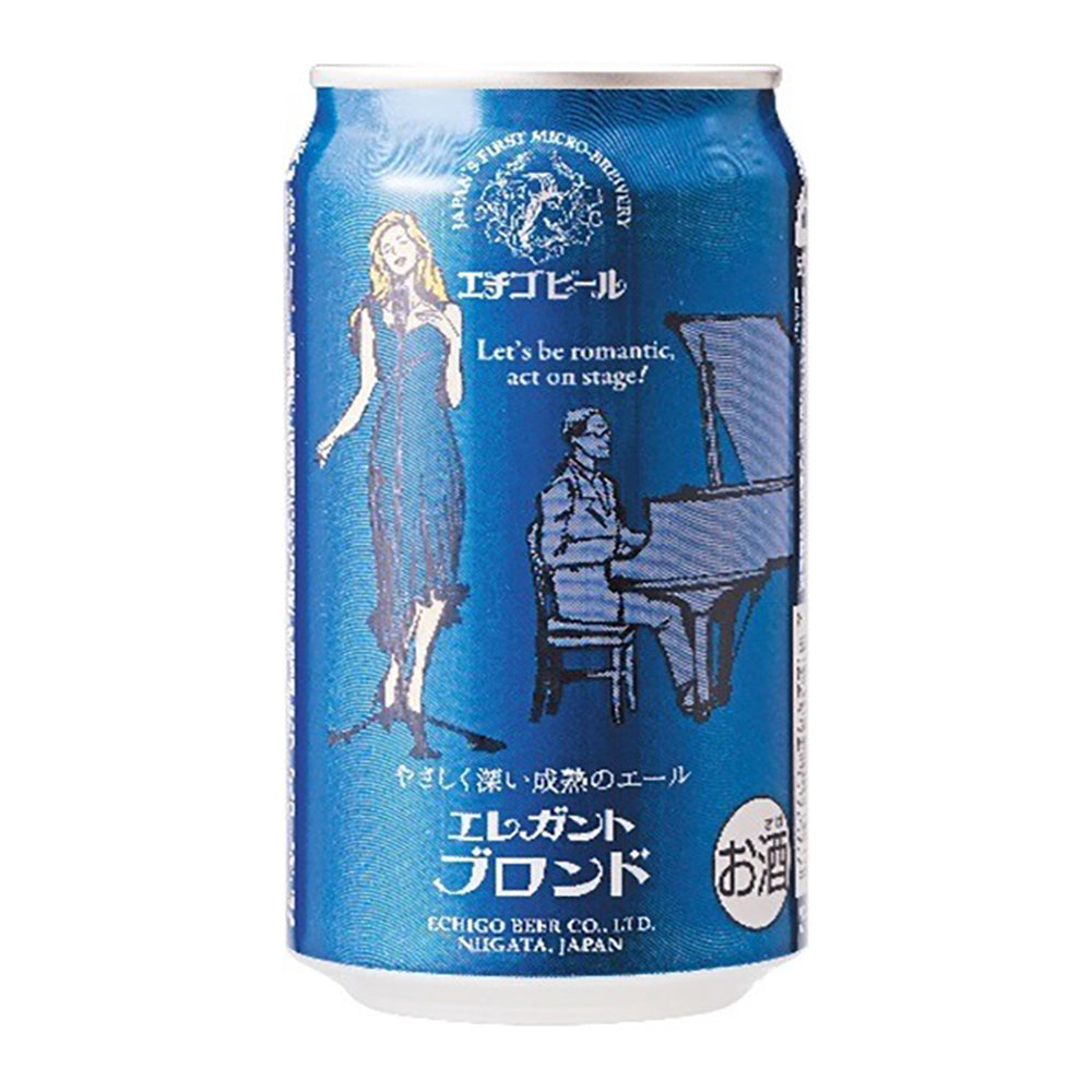 新潟クラフトビール エチゴビール エレガントブロンド 缶350ml(24本)