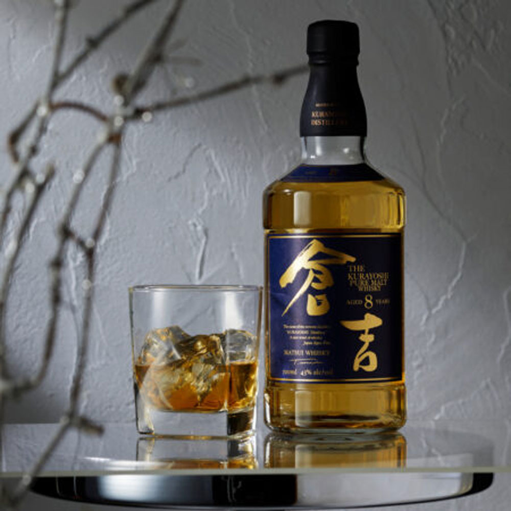 明治43年創業 倉吉蒸留所 ピュアモルトウイスキー 倉吉 長期熟成8年 700ml