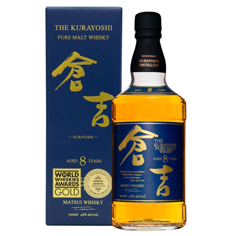 明治43年創業 倉吉蒸留所 ピュアモルトウイスキー 倉吉 長期熟成8年 700ml