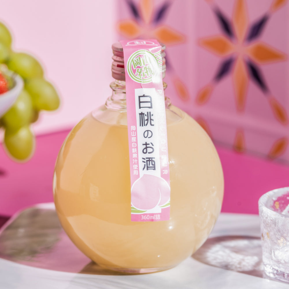 岡山で生まれたフルーツの2種お酒セット(白桃・マスカット)