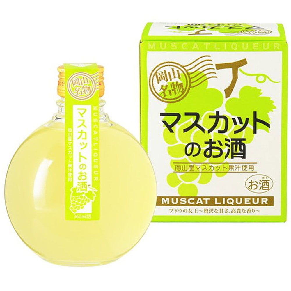 岡山で生まれたフルーツの2種お酒セット(白桃・マスカット)