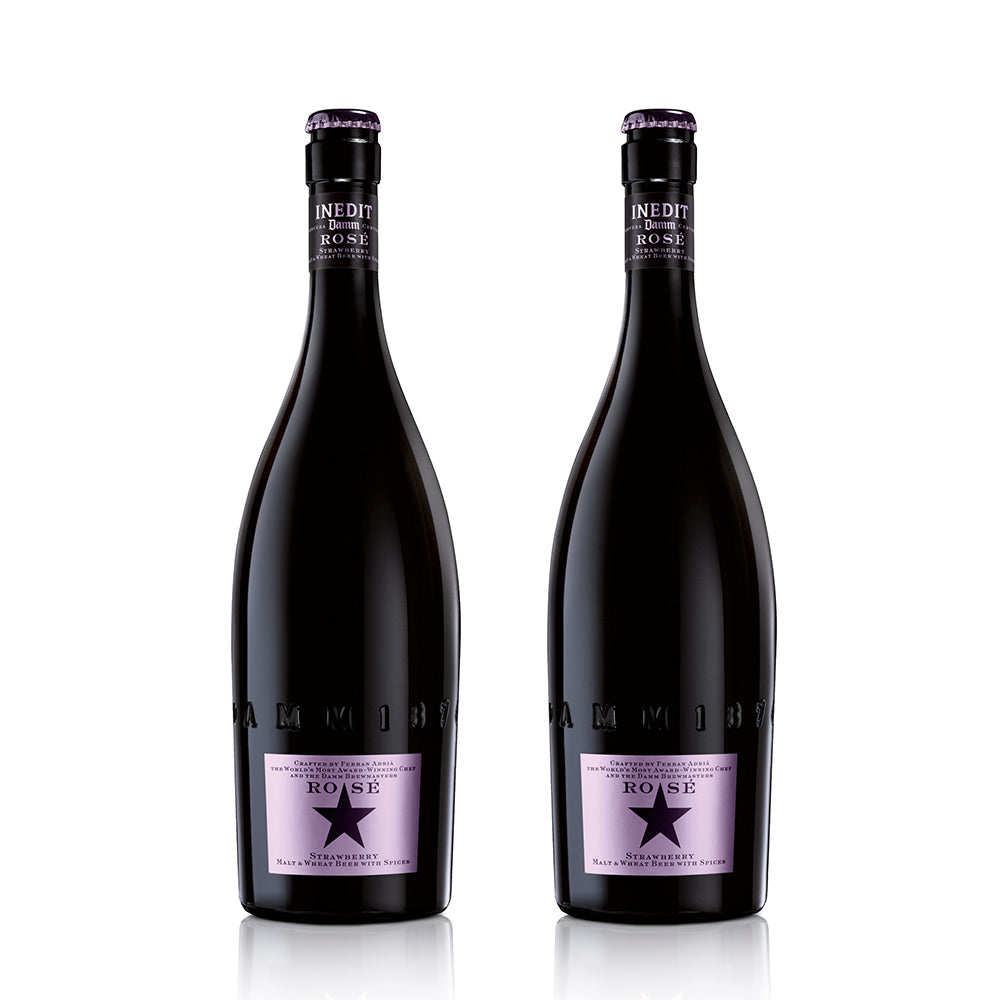 バルセロナNo1ブルワリーDAM社の「イネディット」プレミアムビール ロゼ2本