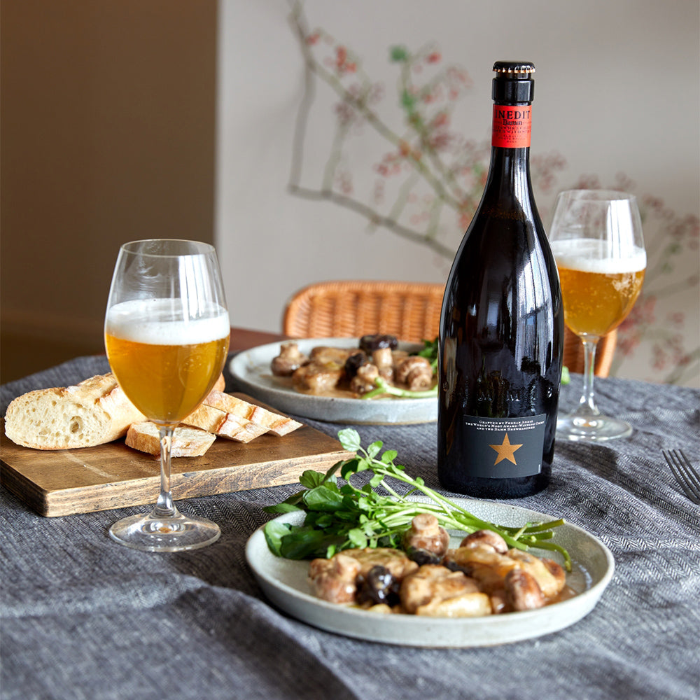 バルセロナNo1ブルワリーDAM社の「イネディット」プレミアムビール 飲み比べ 2本