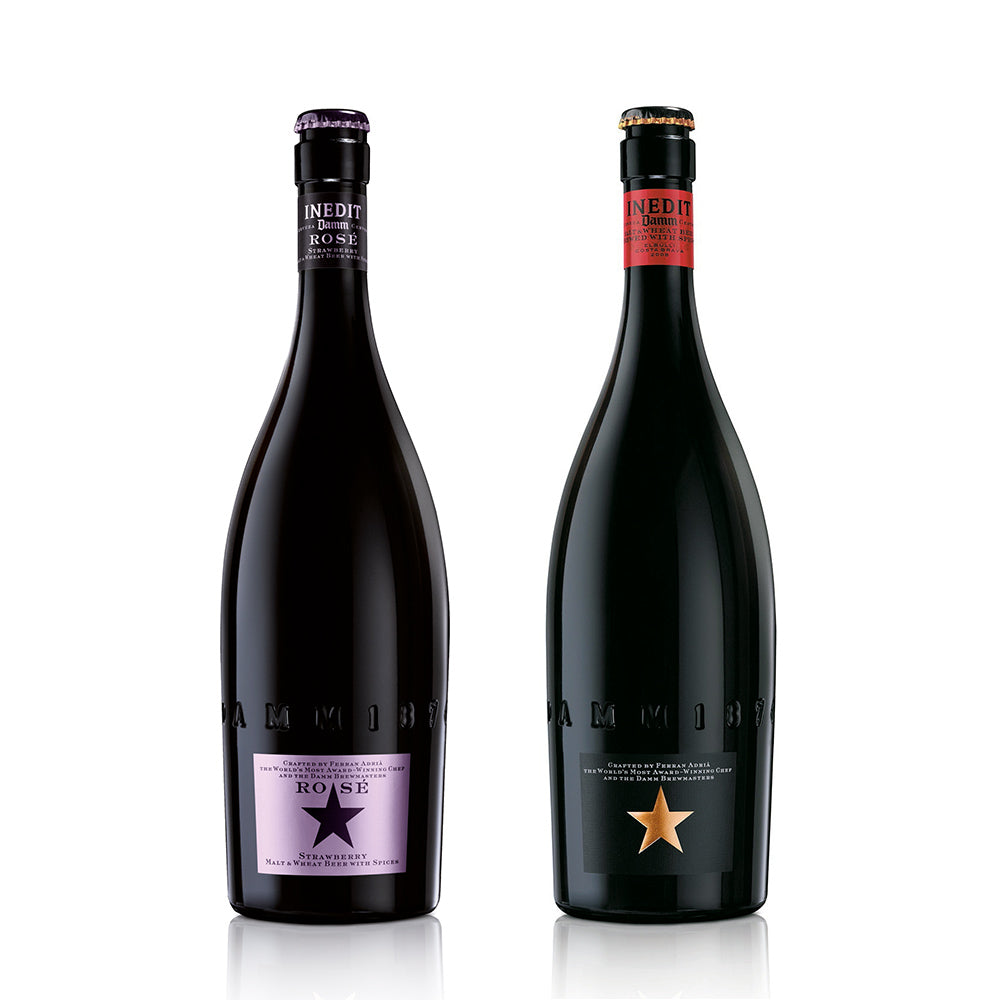 バルセロナNo1ブルワリーDAM社の「イネディット」プレミアムビール 飲み比べ 2本