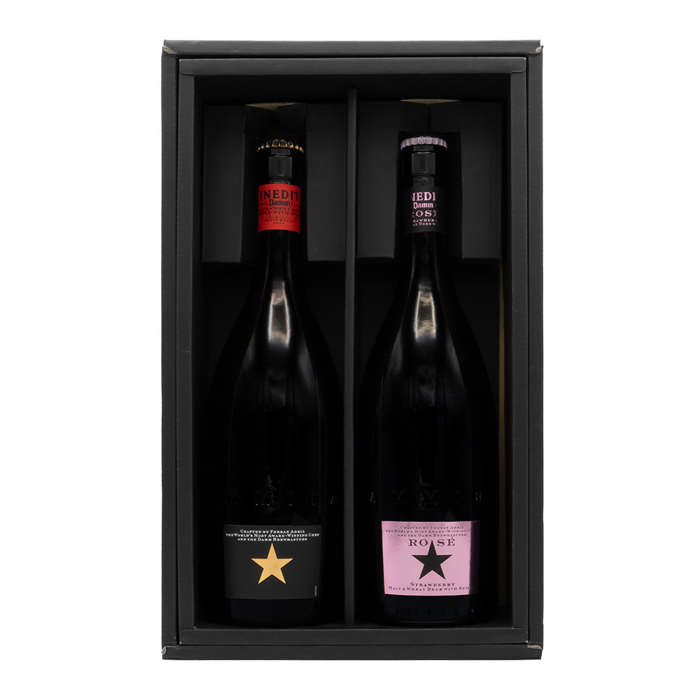 バルセロナNo1ブルワリーDAM社の「イネディット」プレミアムビール 飲み比べ 2本