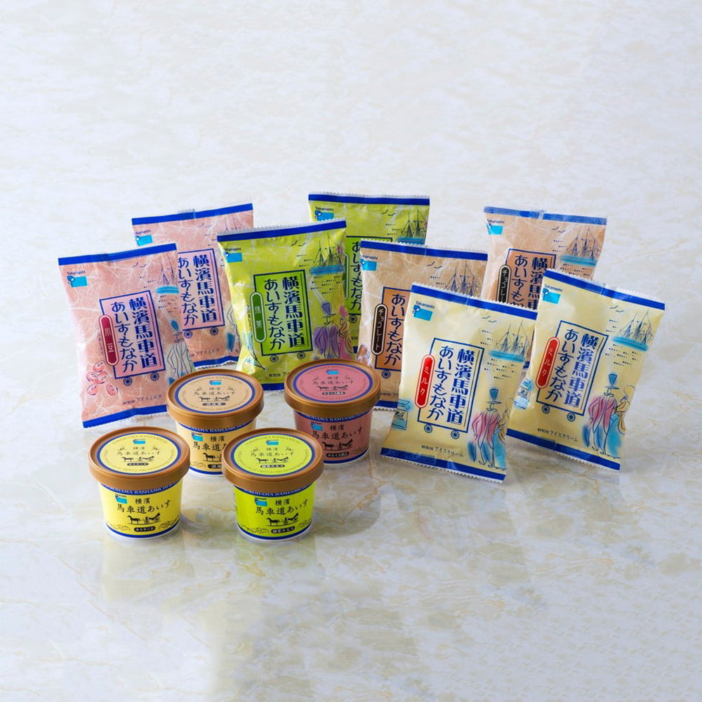 横濱馬車道あいす&もなかセット 12個