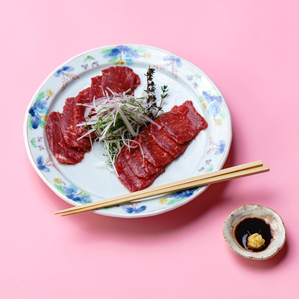 熊本・阿蘇山麓　ふじ馬刺し赤身食べくらべセット
