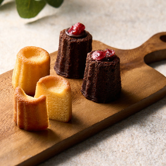 カヌレ専門店「立町カヌレ」監修　カヌレ・ド・フィナンシェ 2種食べ比べ（4個）