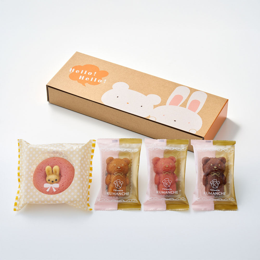 パティスリークマンシ＆アニマルドーナツ 4種食べ比べ（4個） – AOYAMA