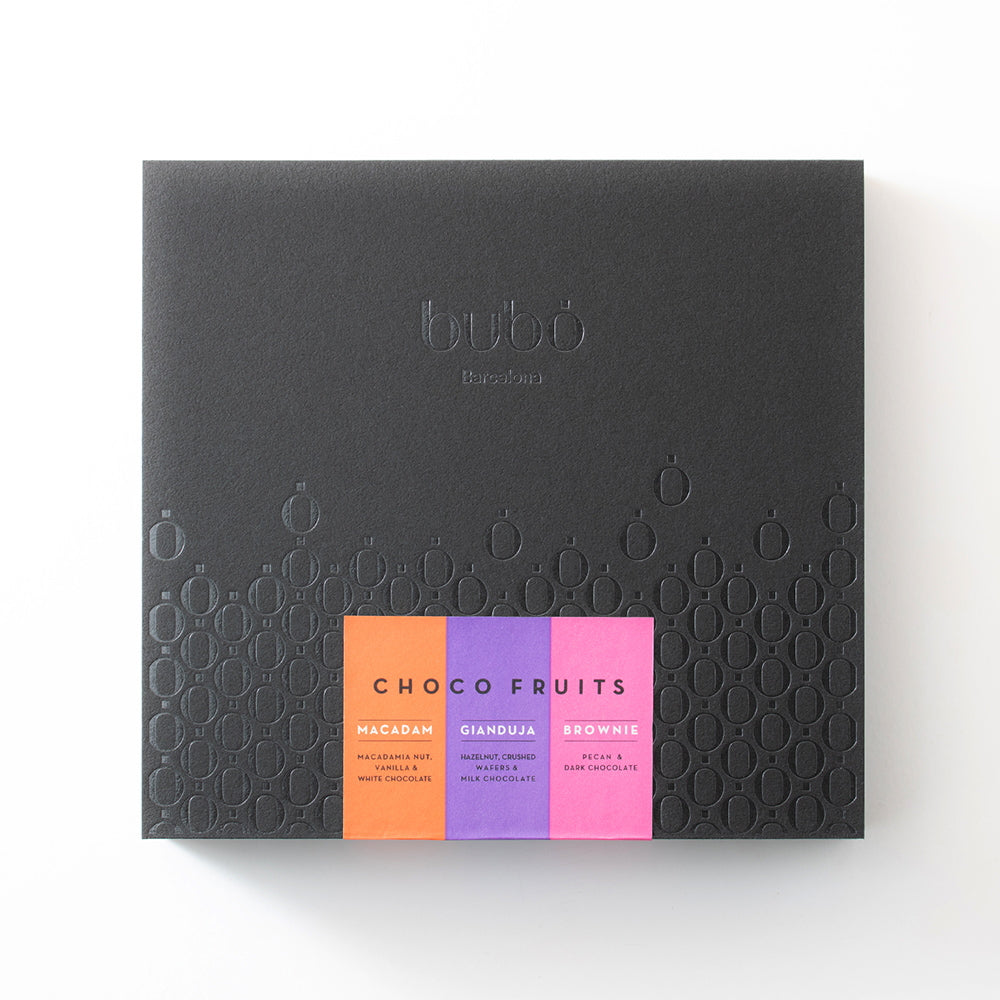 ブボ・バルセロナ　チョコフルーツ　アソートボックス（3種・18個入）
