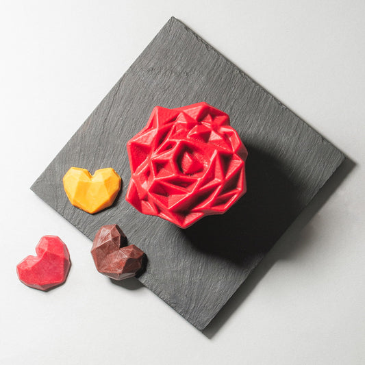 ブボ・バルセロナ　チョコスカルプチャー ジュエル　ローズ