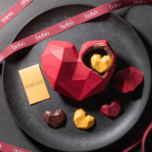 ブボ・バルセロナ　チョコスカルプチャー ジュエル　ハート　グランデ