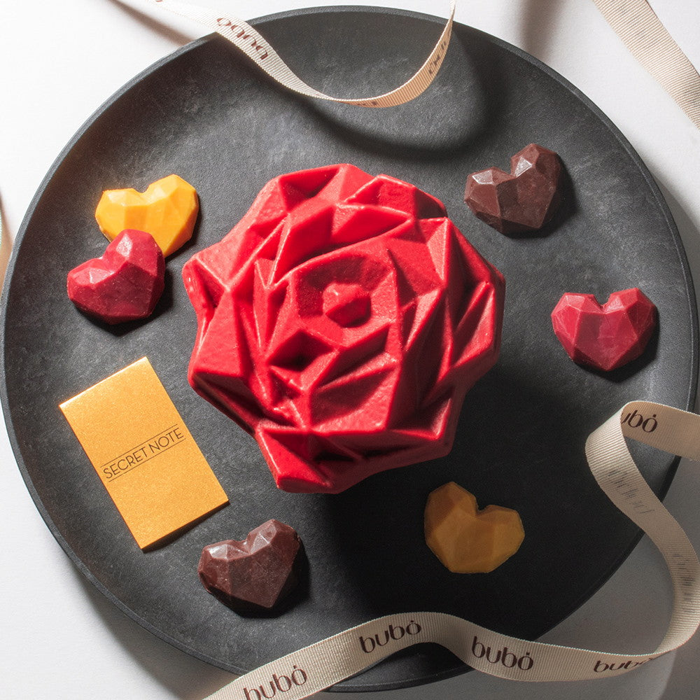 ブボ・バルセロナ　チョコスカルプチャー ジュエル　ローズ　グランデ