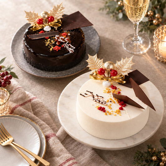 shirokane sweets TOKYO　白金クリスマスデュオ 2種食べ比べ（フロマージュショート＆ショコラ）