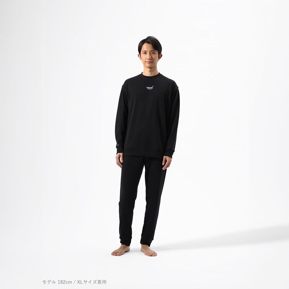 【一般医療機器】リカバリーウェアBAKUNE スウェット上下　ブラック（Unisex XL）