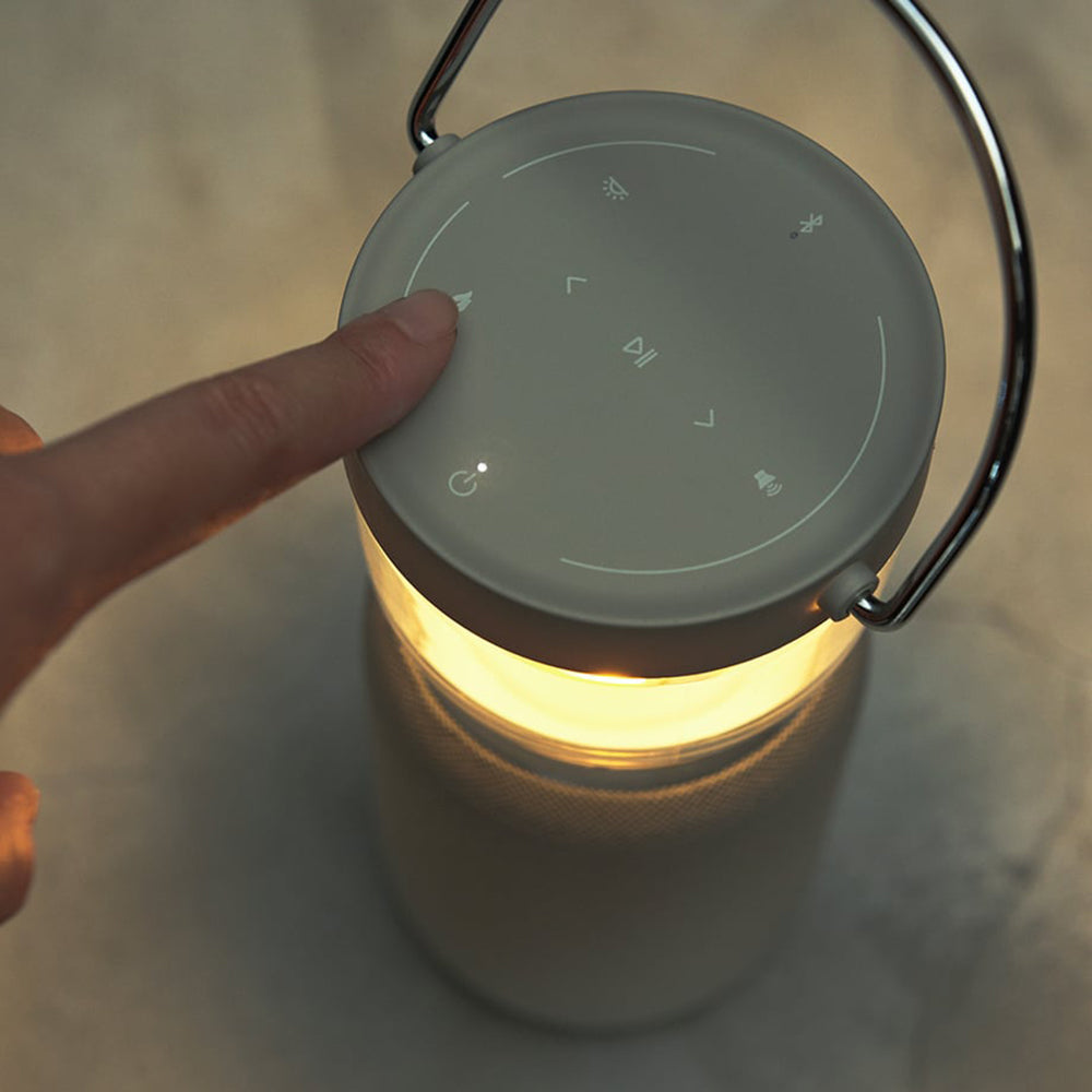 Re・De LightSound ワイヤレススピーカー付ランタン ベージュ