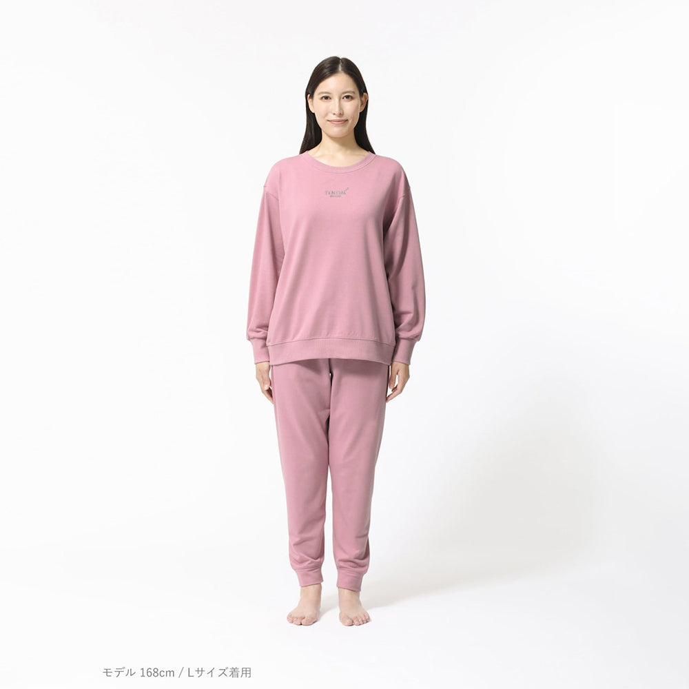 リカバリーウェア BAKUNE スウェット 上下 ピンク (Women’s_L)