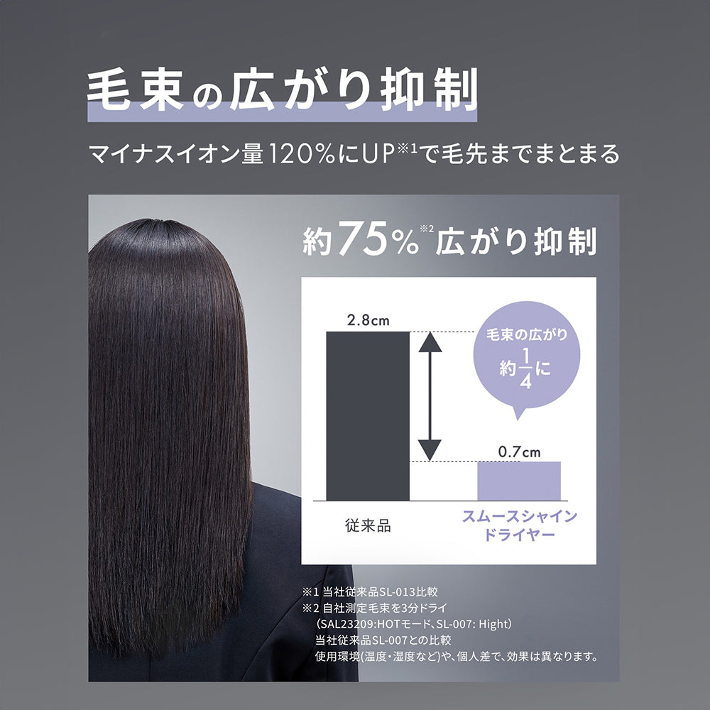 SALONIA スムースシャインドライヤー　ブラック