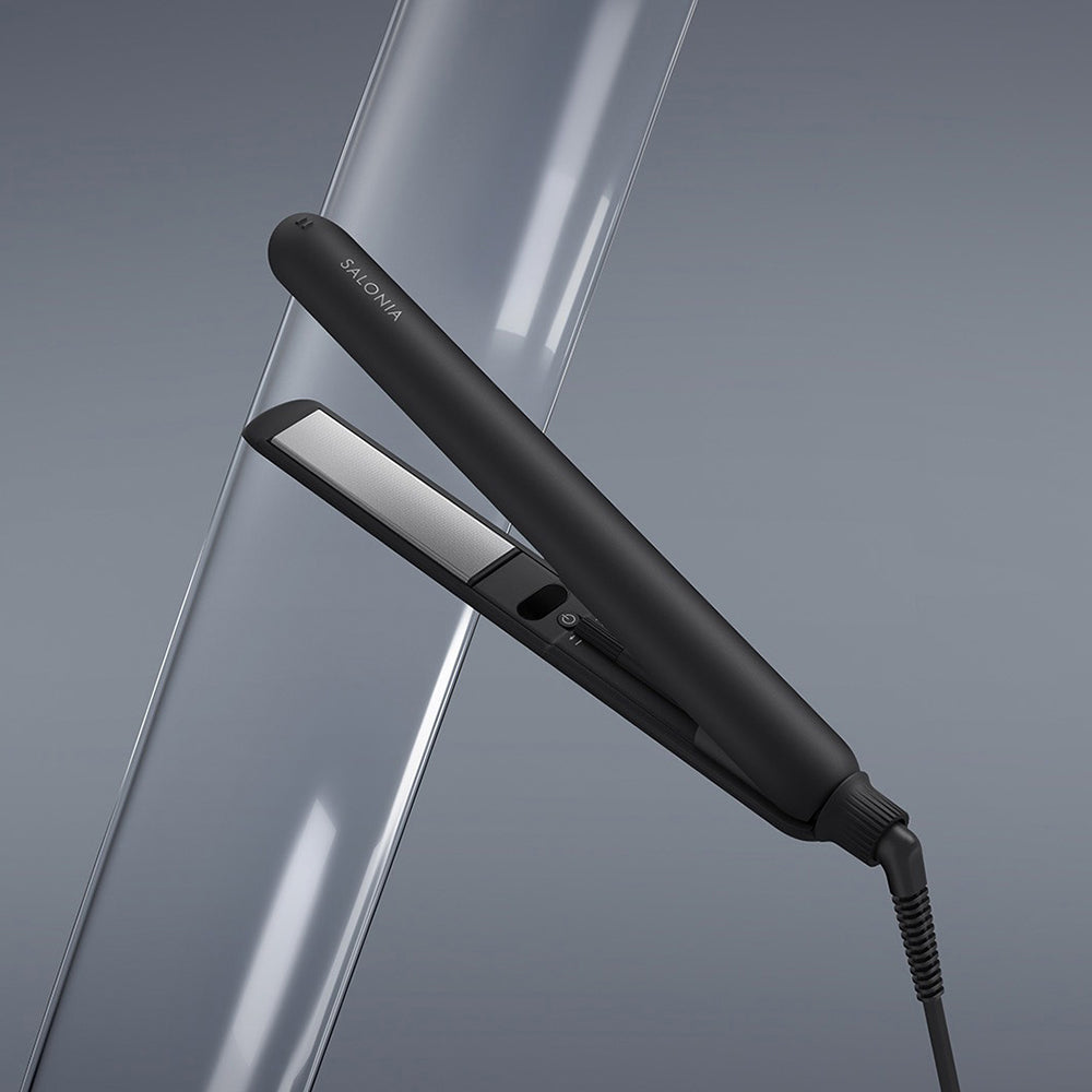 SALONIA ｽﾑｰｽｼｬｲﾝ　ｽﾄﾚｰﾄｱｲﾛﾝ24㎜SAL23105BK　ブラック