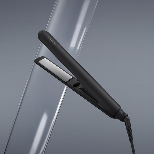 SALONIA ｽﾑｰｽｼｬｲﾝ　ｽﾄﾚｰﾄｱｲﾛﾝ24㎜SAL23105BK　ブラック