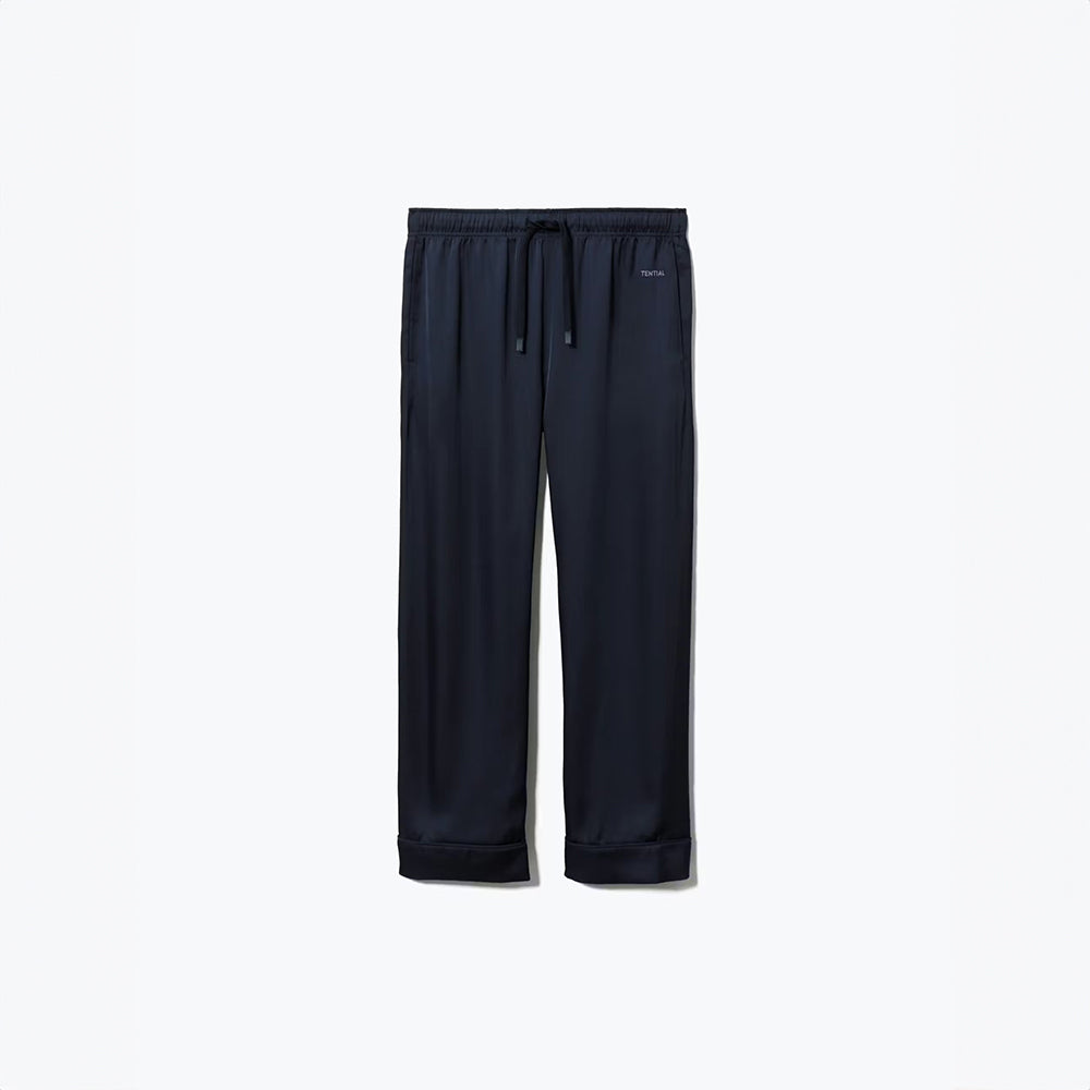 リカバリーウェア BAKUNE パジャマサテン上下(Unisex) ネイビーS