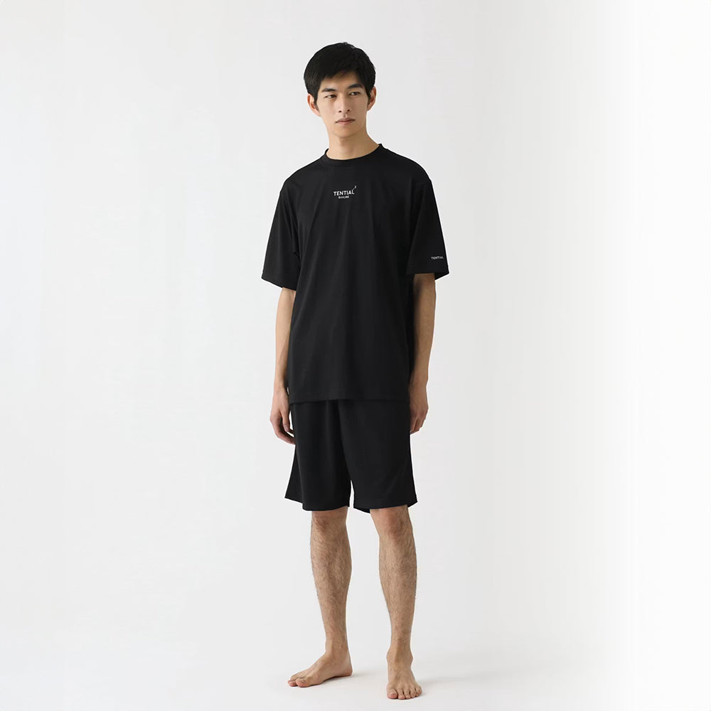 リカバリーウェア BAKUNE Dry Men's 半袖上下セット ブラック XL 【一般医療機器】