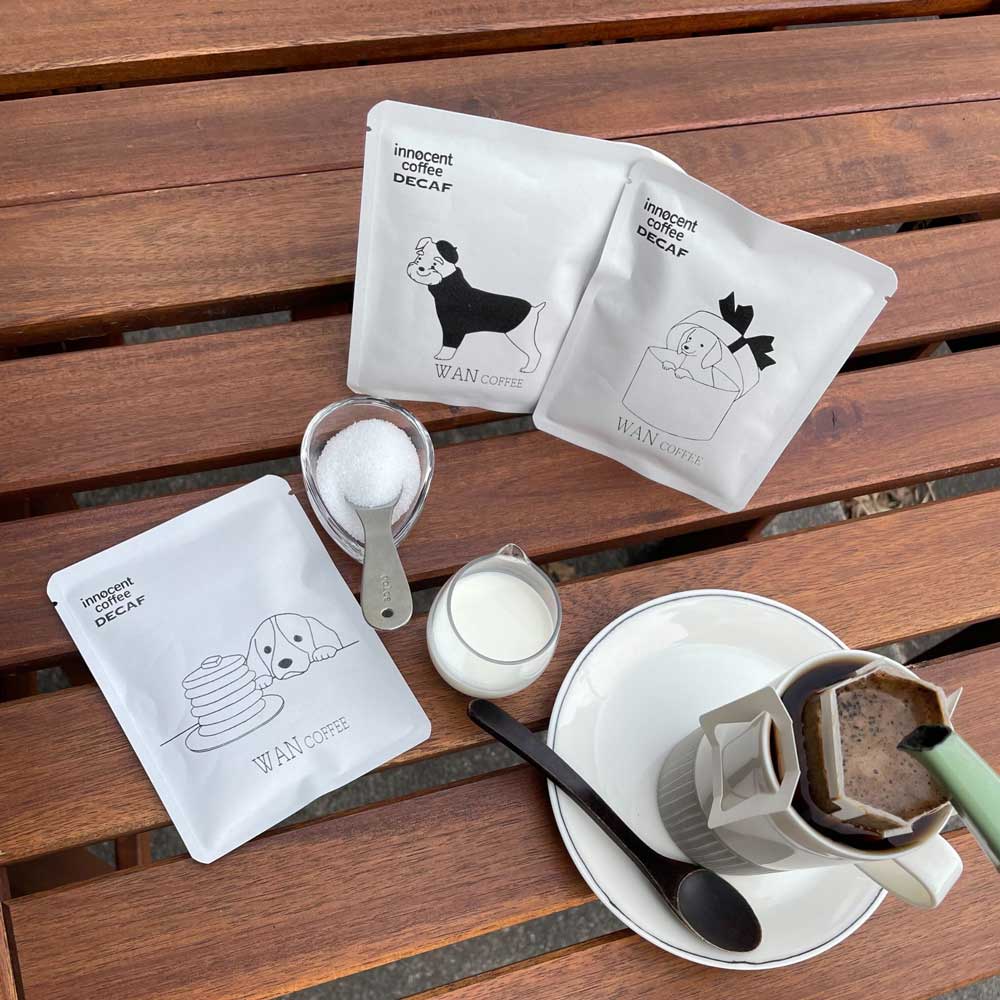デカフェコーヒー専門　イノセントコーヒー　WAN coffeeドリップバッグセット  5pc