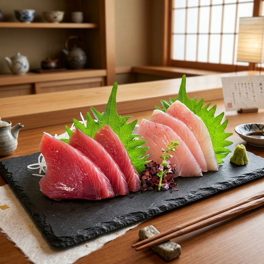 静岡　びん長まぐろ＆鰹　食べ比べ