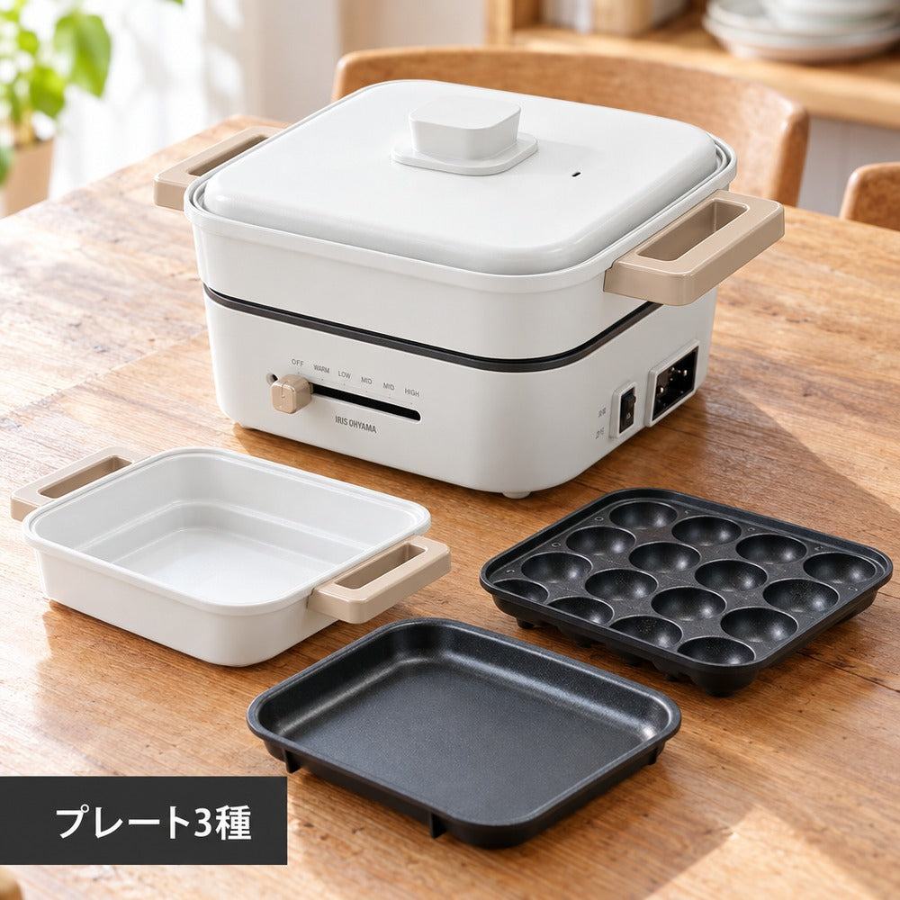 アイリス　グリル鍋 3枚プレート